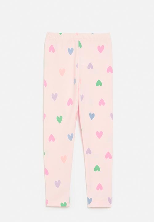 Pop Candy - Heart Print leggings - pink