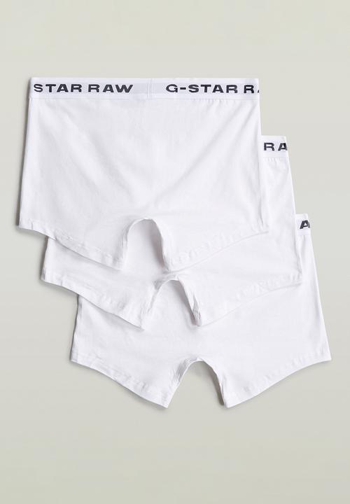 G-STAR - Boxer Briefs 3 Pack - White/White/White