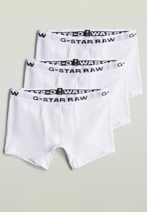 G-STAR - Boxer Briefs 3 Pack - White/White/White