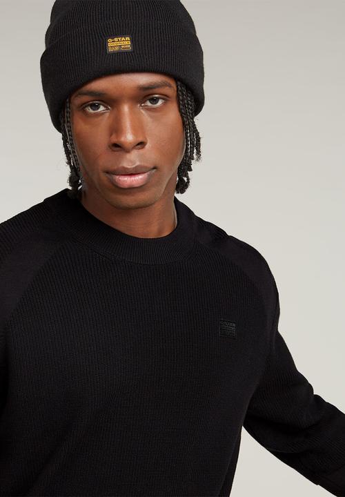 G-STAR - Detailed r knit - dk black
