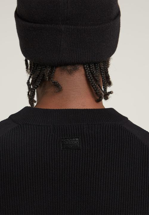 G-STAR - Detailed r knit - dk black