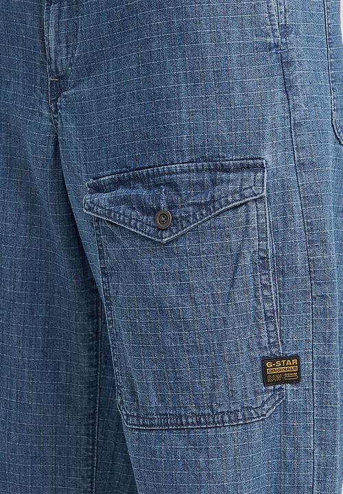 G-STAR - Belted Cargo Loose 2.0 Wmn - Faded  Indigo Ripstop