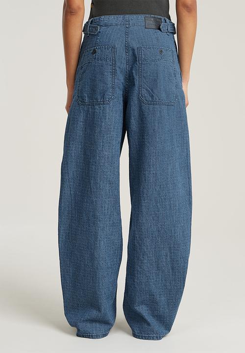 G-STAR - Belted Cargo Loose 2.0 Wmn - Faded  Indigo Ripstop