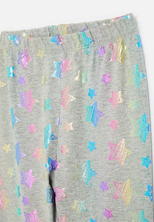 Pop Candy - Printed leggings -grey