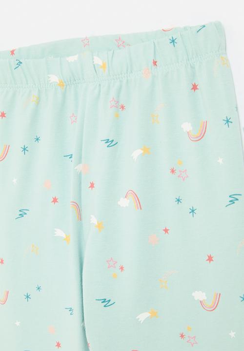 Pop Candy - Printed leggings-light blue