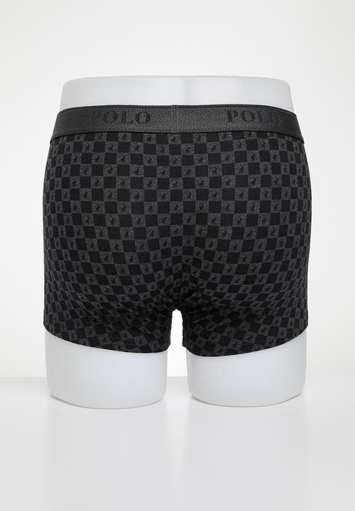 POLO - Men Multi 2 Pack Boxer  - Charcoal