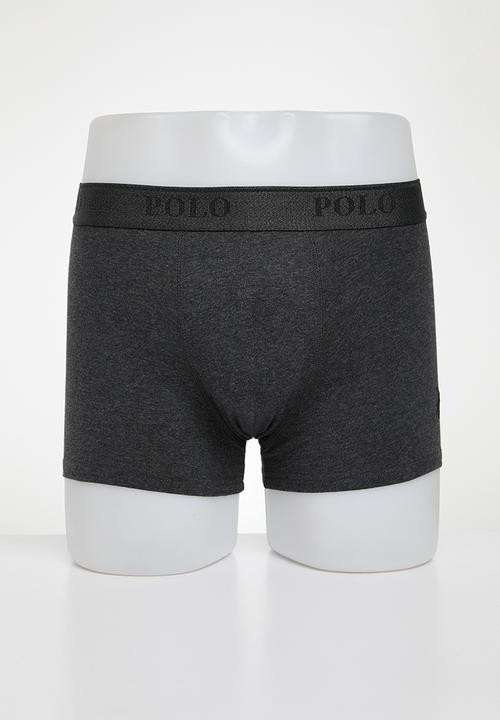 POLO - Men Multi 2 Pack Boxer  - Charcoal