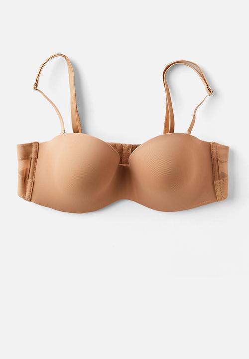 Cotton On - Everyday Strapless Lightly Lined T-Shirt Bra 2Pk - Frappe/Maple Sugar