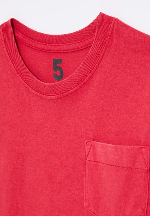 Cotton On - The essential long sleeve tee - varsity red wash