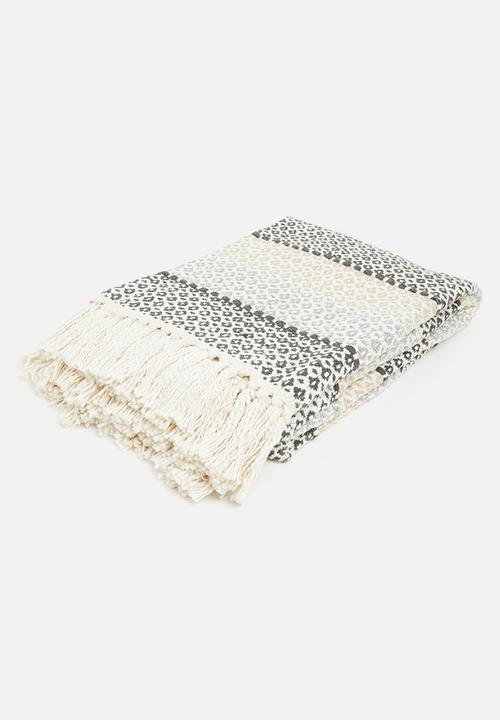 Sixth Floor - Geo Cotton Throw - Multi