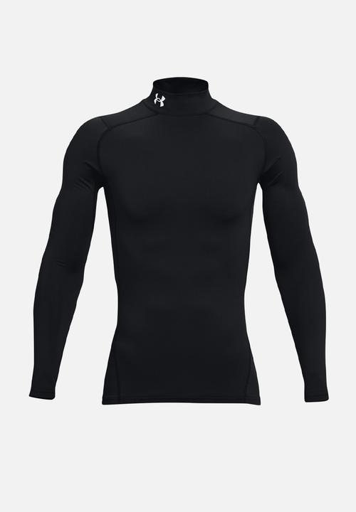 Under Armour - UA ColdGear® Compression  Mock - Black/White