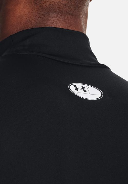 Under Armour - UA ColdGear® Compression  Mock - Black/White