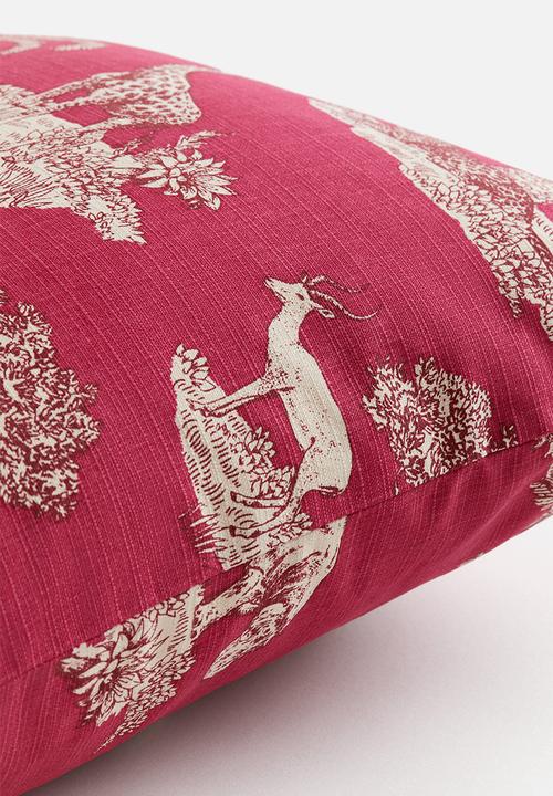 H&M - Patterned cushion cover - pink & patterned 