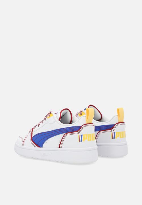 PUMA - Puma Rebound V6 Lo Starblitz Jr - Puma White/Vivid Blue