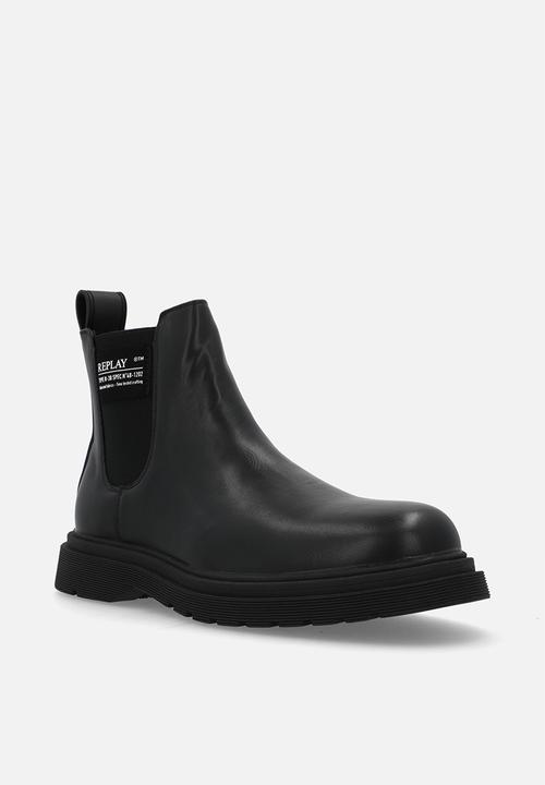 Replay - Pierce chelsea- black leather