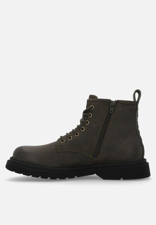 Replay - Pierce boot - mil green leather
