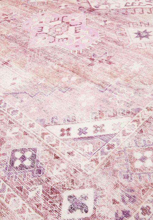 Sixth Floor - Lizo plush antique rug - Pink