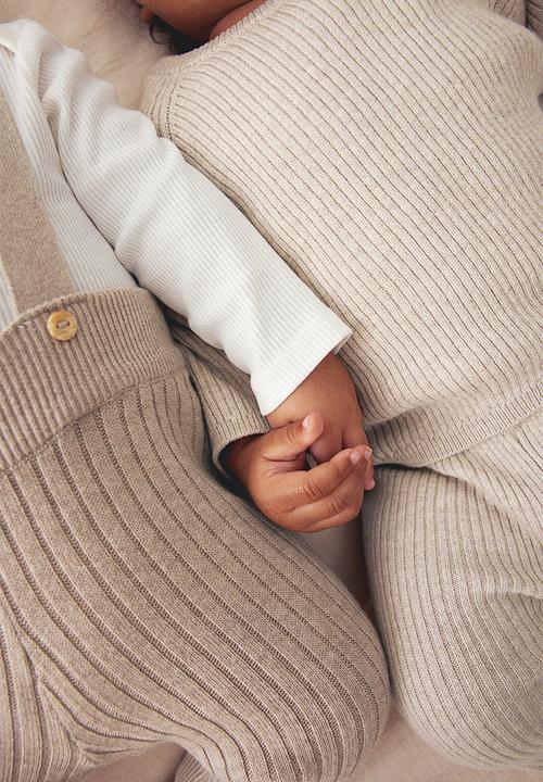 H&M - 2-Piece cotton set - light beige