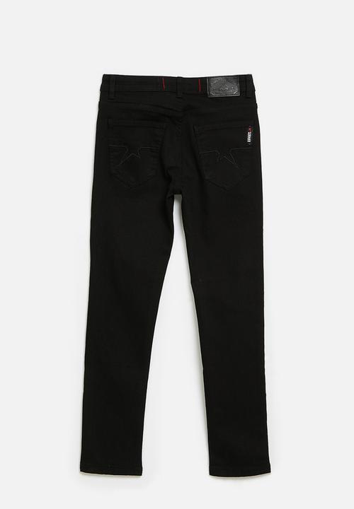 SOVIET - Boys Black Bull denim Skinny - Black
