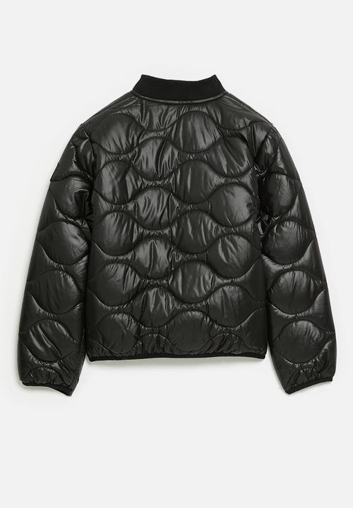 SOVIET - Boys Quilted Fashion Jacket - Black