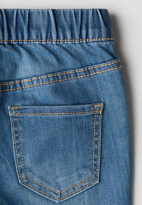H&M - Superstretch flared leg jeans - denim blue