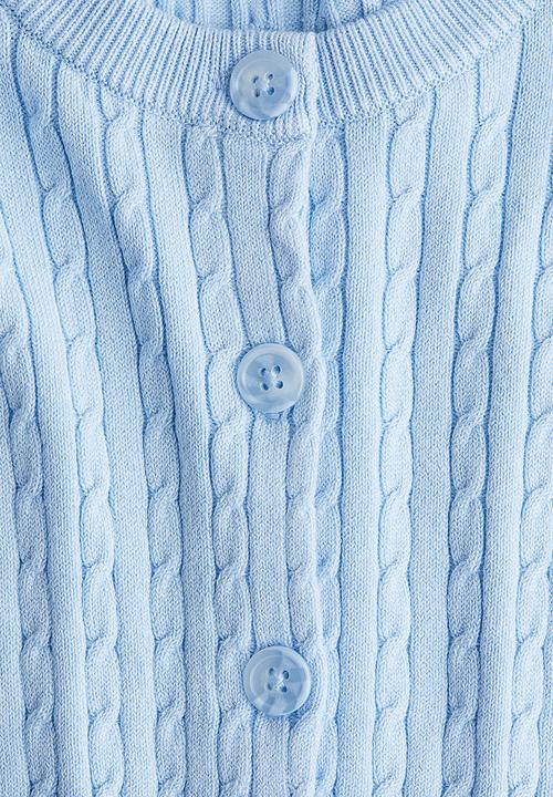 H&M - Cable-knit cardigan - light blue