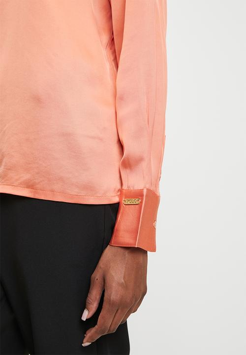 POLO - Wmn emily long sleeve blouse - clay
