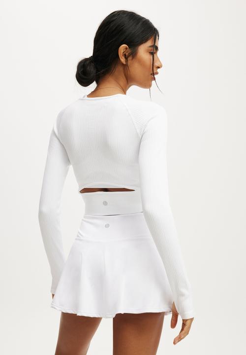 Cotton On - Seamless Long Sleeve Top - White