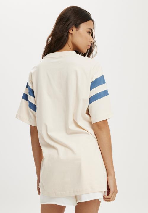Cotton On - Super oversized graphic tee - cali 70/ coconut