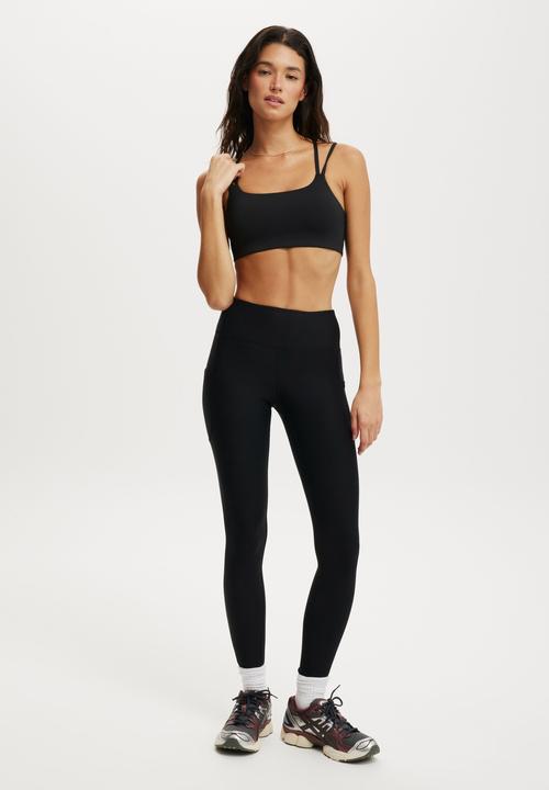 Cotton On - Fleece Lined Outdoor Full Length Tight - Black