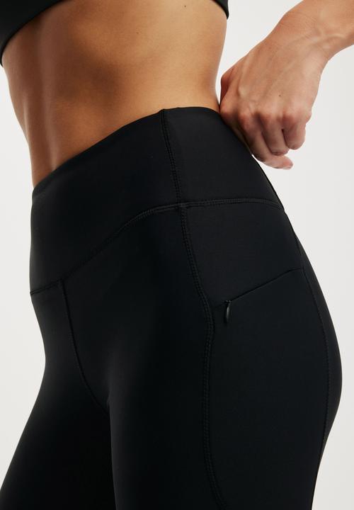 Cotton On - Fleece Lined Outdoor Full Length Tight - Black