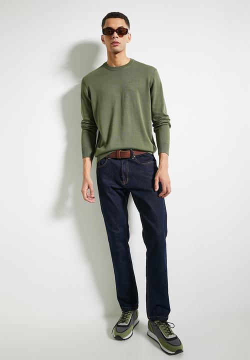 Ben Sherman - Crew Neck knit - Olive Night