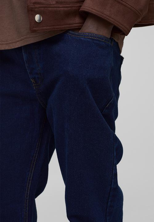 boohooMAN - Relaxed Rigid Flare Jean In Indigo - Indigo