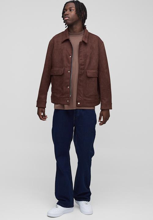 boohooMAN - Relaxed Rigid Flare Jean In Indigo - Indigo