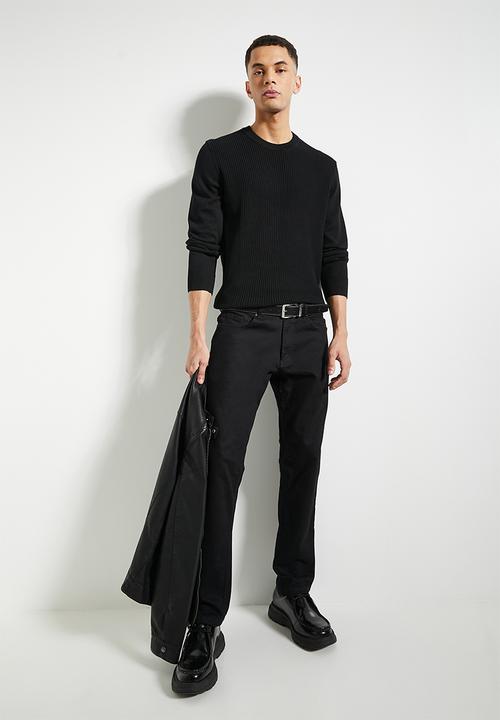 Ben Sherman - Textured Front Crew-Black