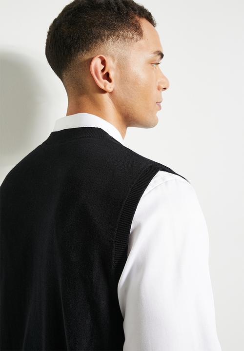 Ben Sherman - Pull Over Knit S/Less - Black