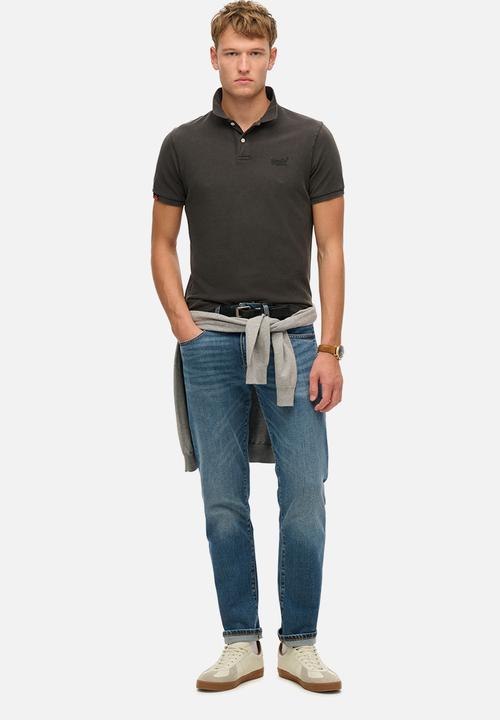 Superdry. - Vint Destroy Polo - Destroy Black