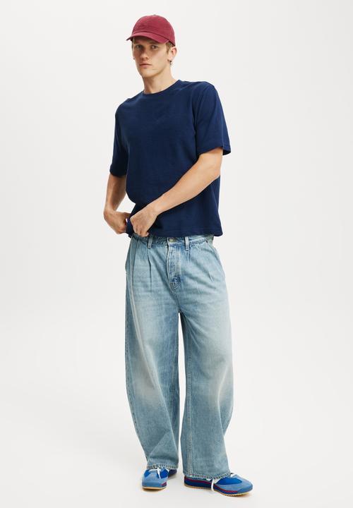 Cotton On - Cropped Fit T-Shirt - Indigo Terry