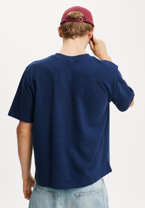 Cotton On - Cropped Fit T-Shirt - Indigo Terry