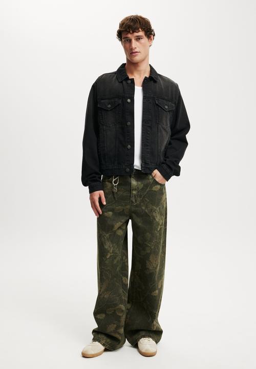Cotton On - Denim Trucker Jacket - Y2K Washed Black