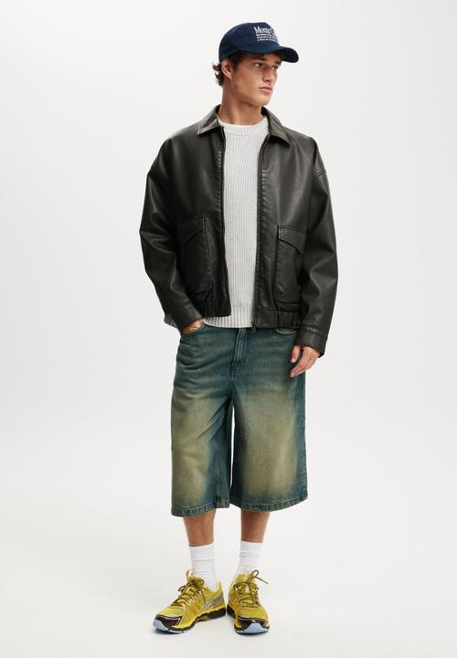 Cotton On - Box Fit Crew Knit - Grey