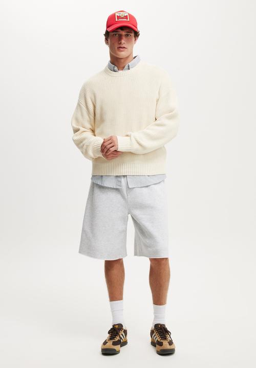 Cotton On - Box Fit Crew Knit - Butter