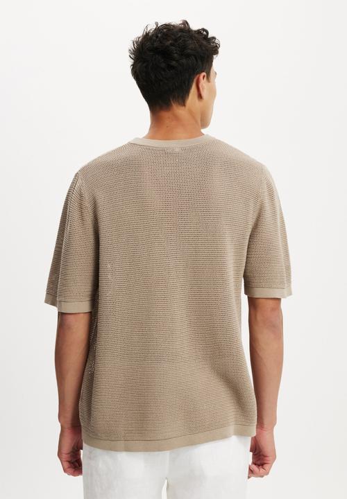 Cotton On - Knit Tee - Warm Grey