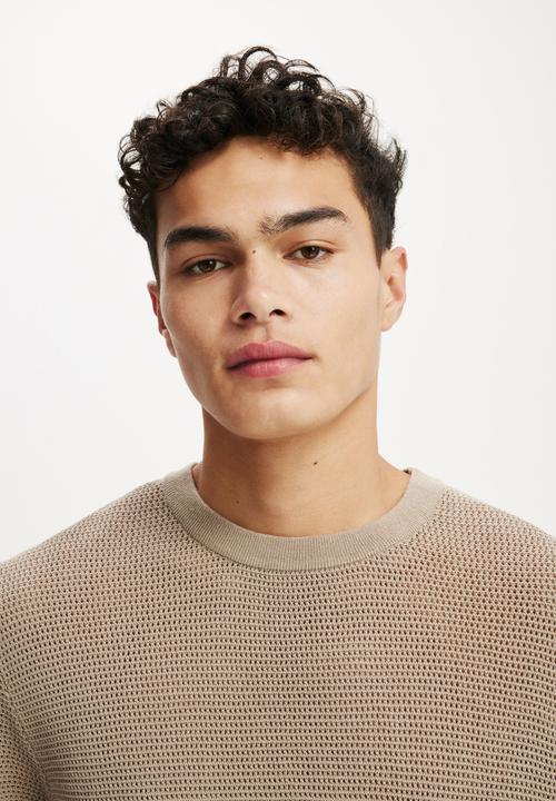 Cotton On - Knit Tee - Warm Grey