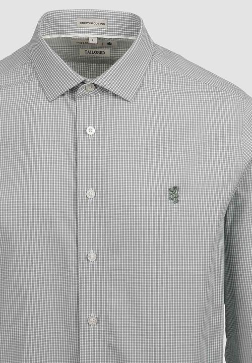 Pringle of Scotland - Benjamin   L/S Tailored Shirt - Sage