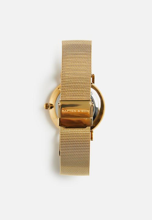 Kapten & Son - Campus Small Gold Mesh - gold