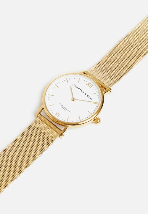 Kapten & Son - Campus Small Gold Mesh - gold