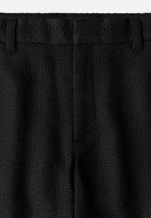 H&M - Regular fit cropped trousers - black