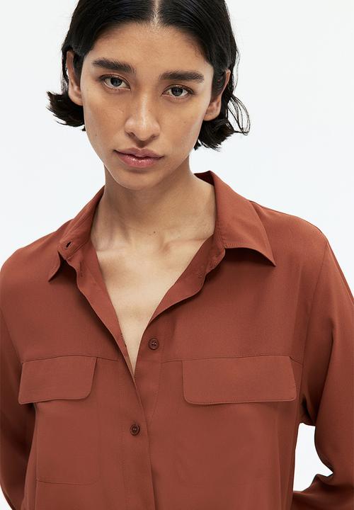 H&M - Crêpe shirt - brown