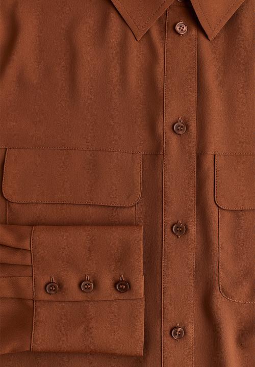 H&M - Crêpe shirt - brown